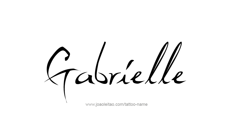 Tattoo Design Name Gabrielle   