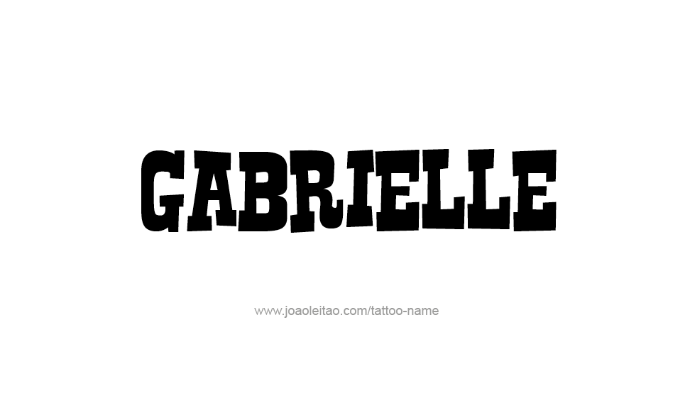 Tattoo Design Name Gabrielle   