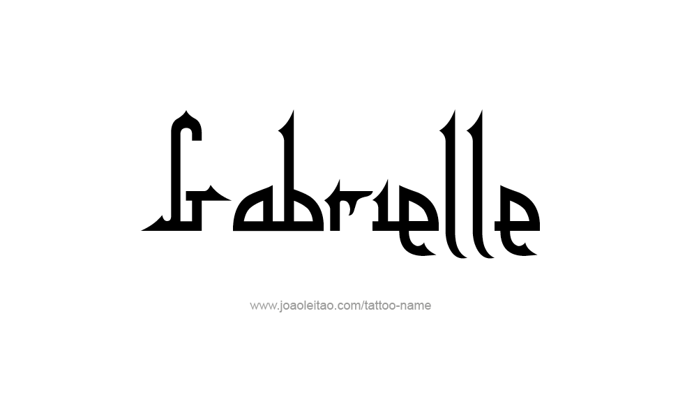 Tattoo Design Name Gabrielle   