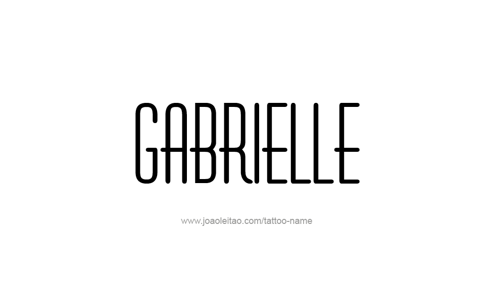 Tattoo Design Name Gabrielle   