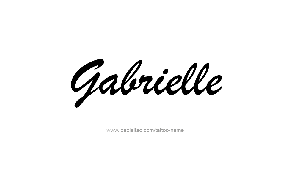 Tattoo Design Name Gabrielle   