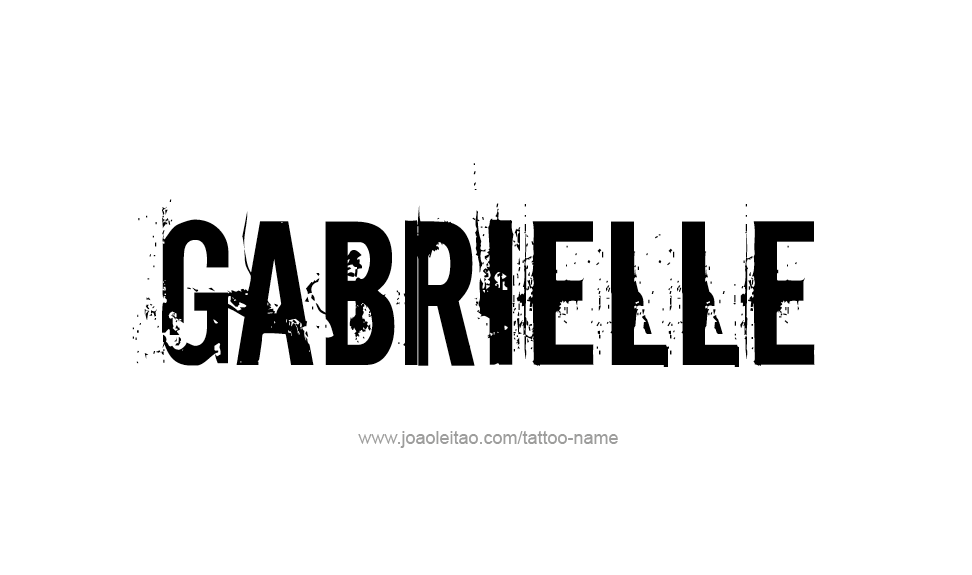 Tattoo Design Name Gabrielle   