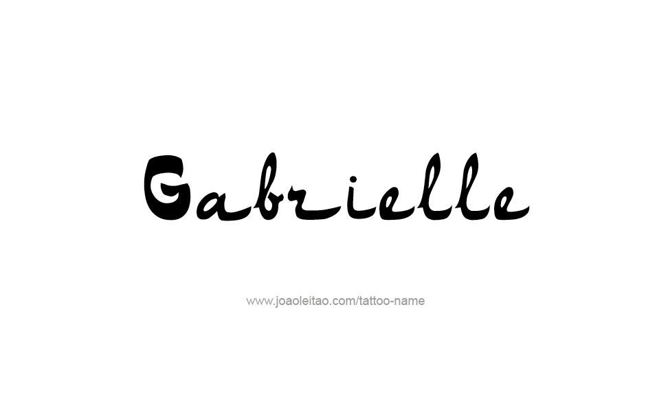 Tattoo Design Name Gabrielle   