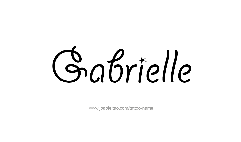 Tattoo Design Name Gabrielle   