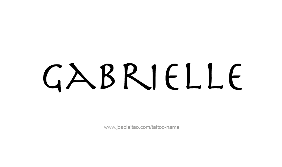 Tattoo Design Name Gabrielle   