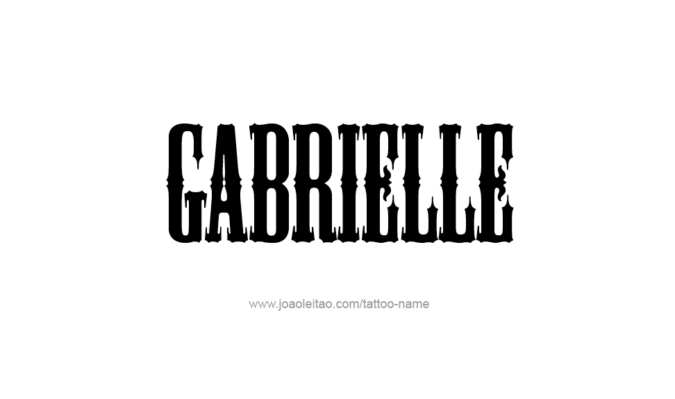 Tattoo Design Name Gabrielle   