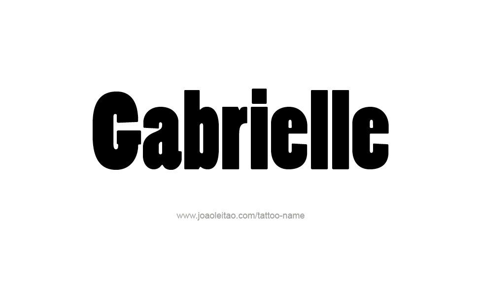 Tattoo Design Name Gabrielle   