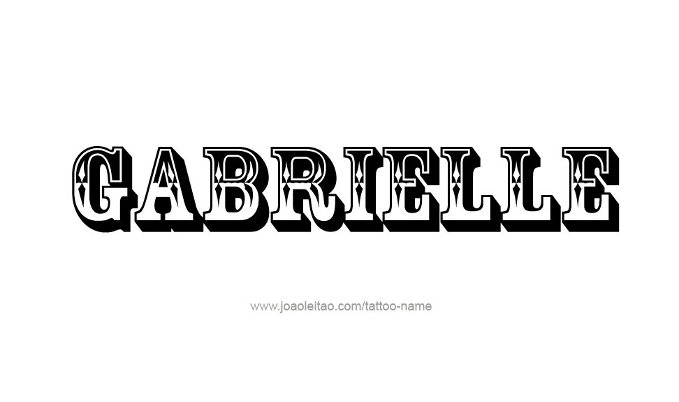 Tattoo Design Name Gabrielle   