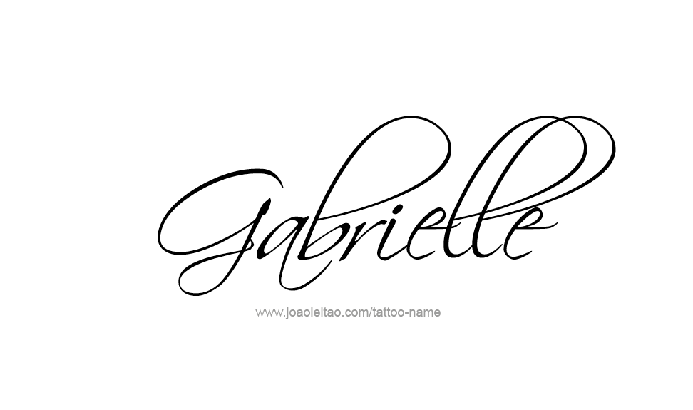 Tattoo Design Name Gabrielle   