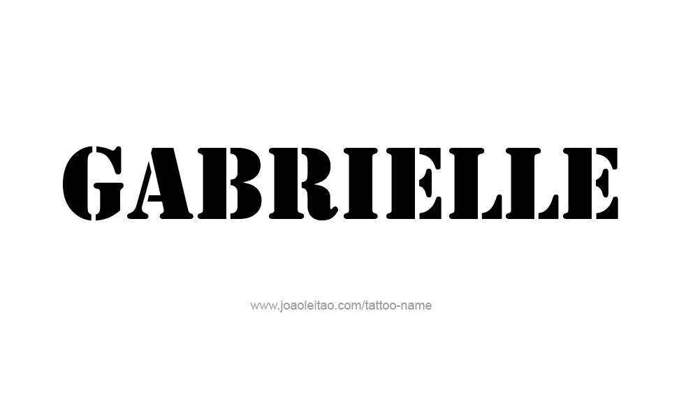 Tattoo Design Name Gabrielle   