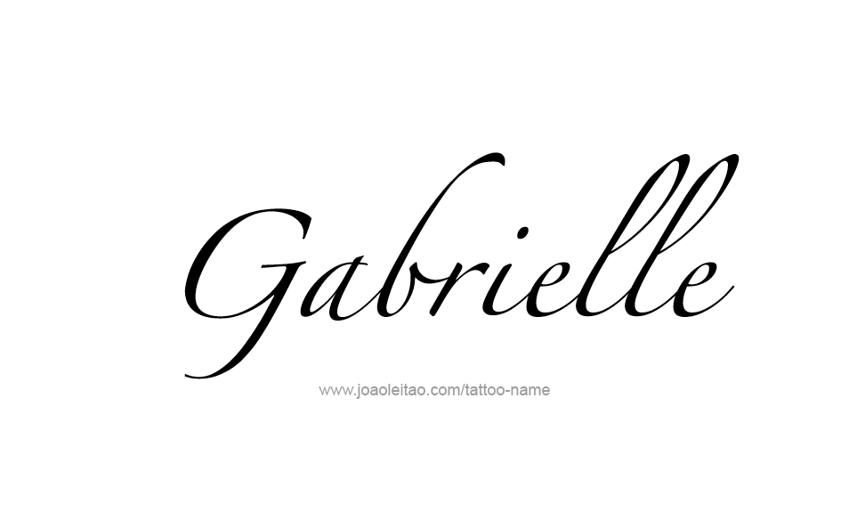 Tattoo Design Name Gabrielle   