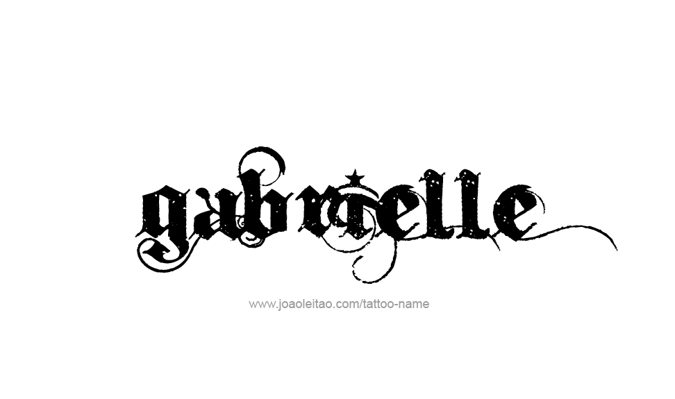 Tattoo Design Name Gabrielle   