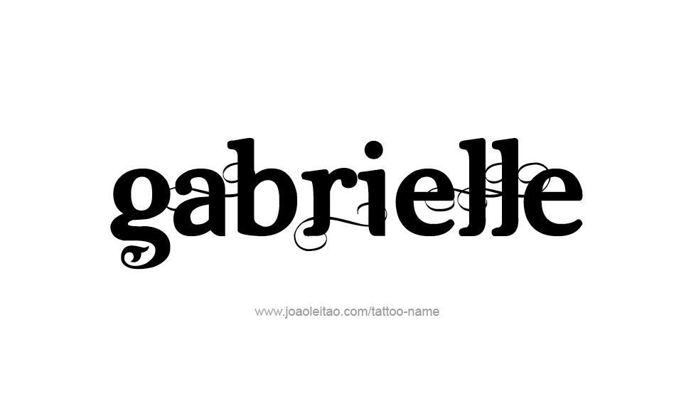 Tattoo Design Name Gabrielle   