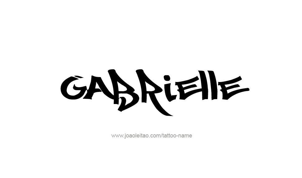 Tattoo Design Name Gabrielle   