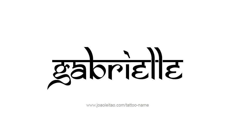 Tattoo Design Name Gabrielle   