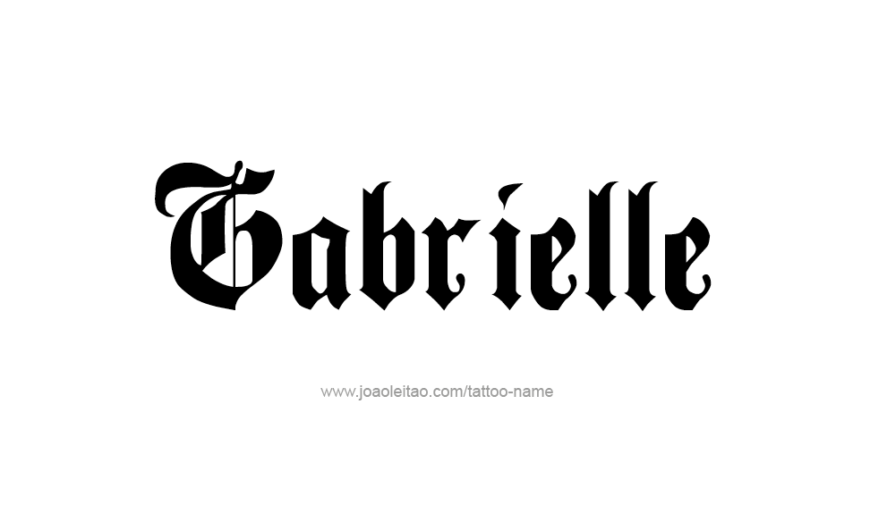 Tattoo Design Name Gabrielle   