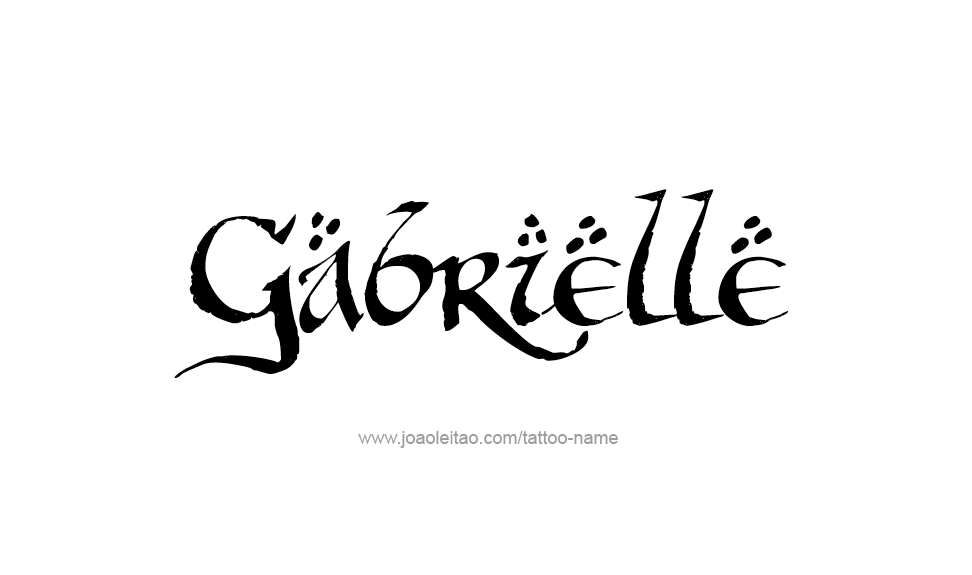 Tattoo Design Name Gabrielle   