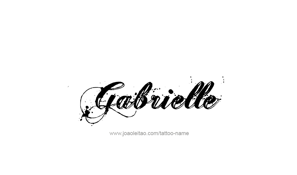 Tattoo Design Name Gabrielle   