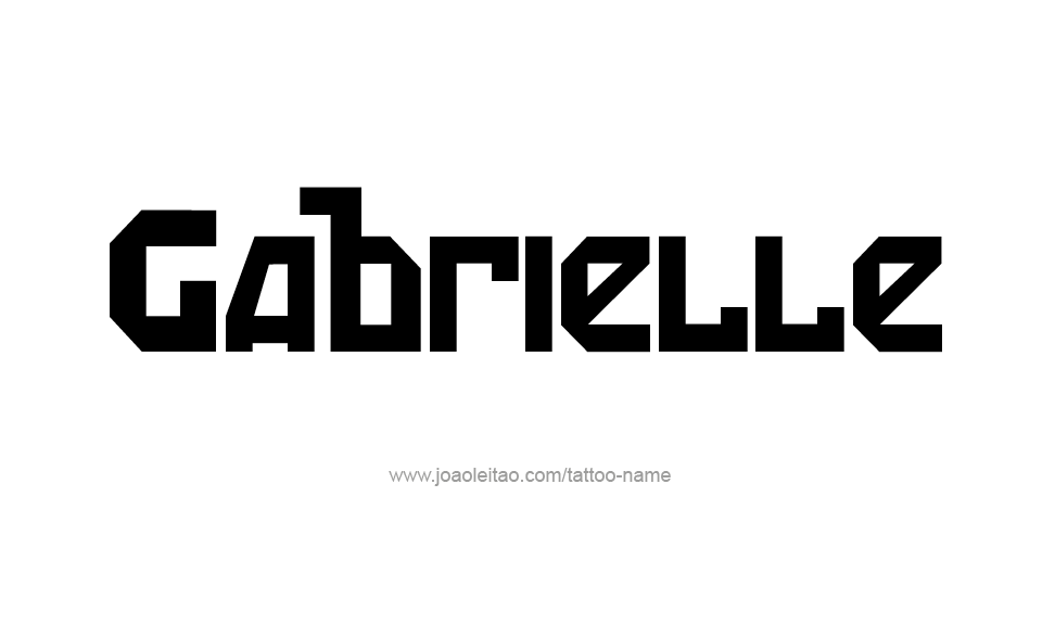 Tattoo Design Name Gabrielle   