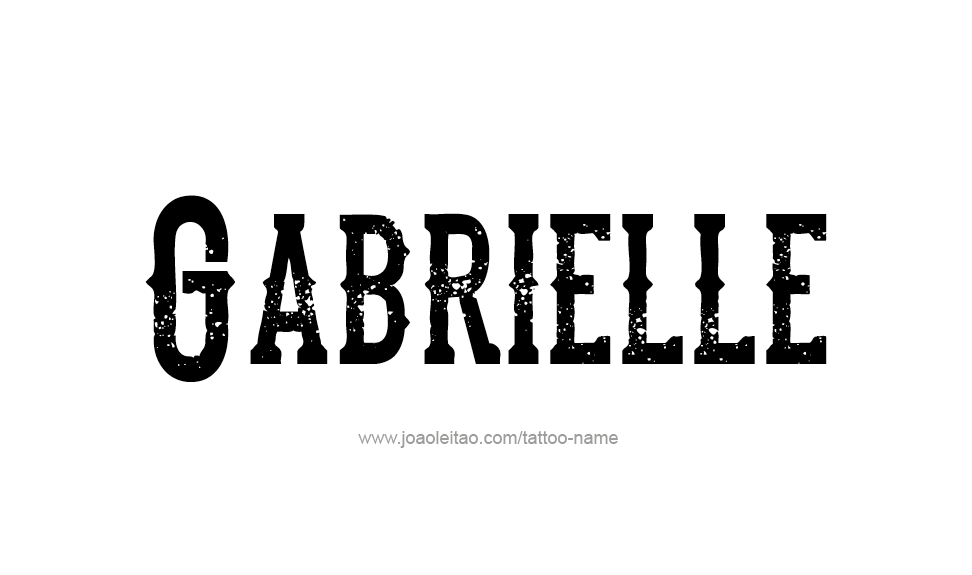 Tattoo Design Name Gabrielle   