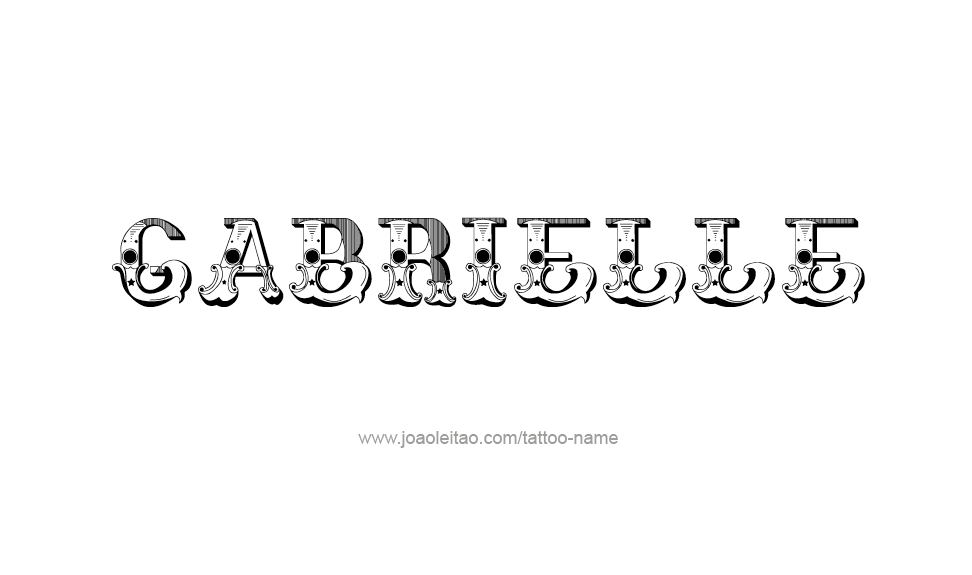 Tattoo Design Name Gabrielle   