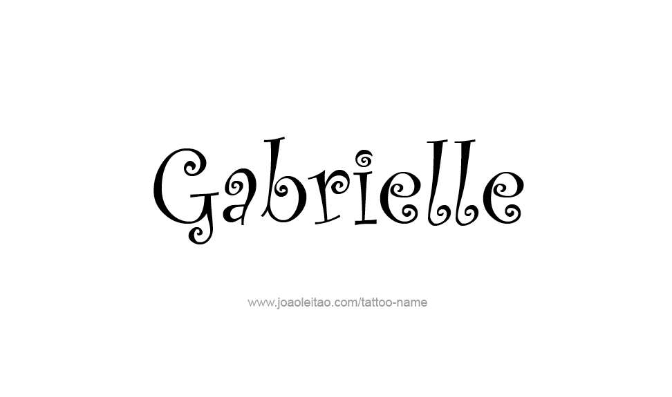 Tattoo Design Name Gabrielle   