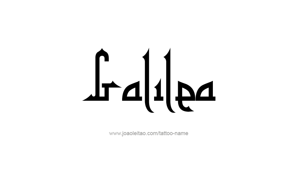 Tattoo Design Name Galilea   