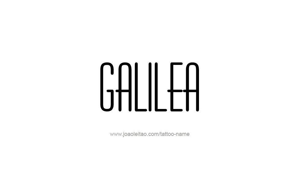 Tattoo Design Name Galilea   