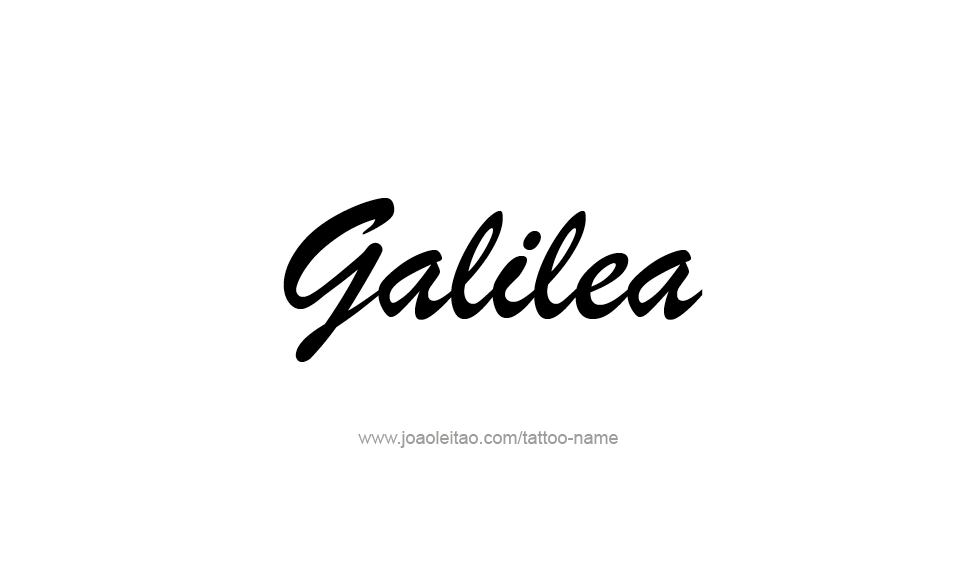 Tattoo Design Name Galilea   