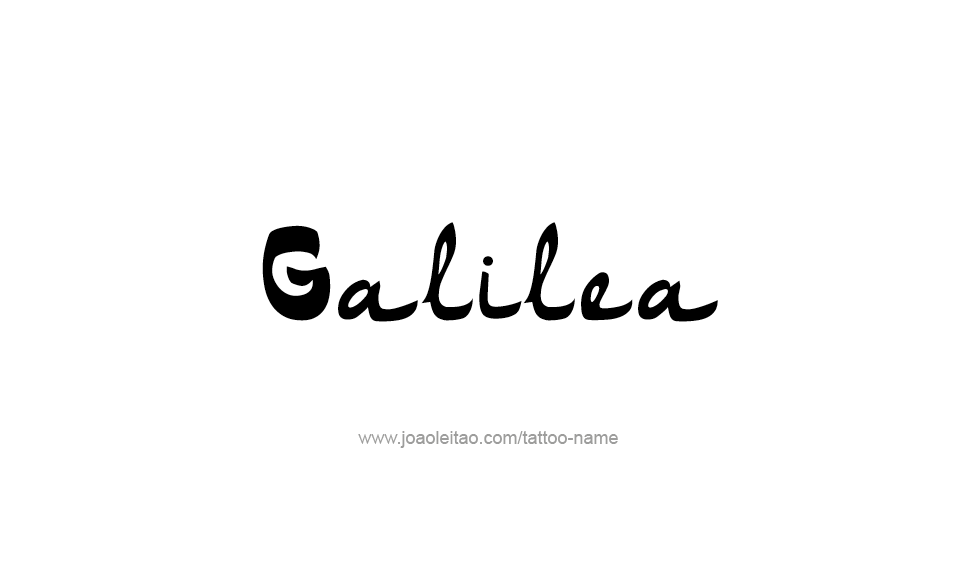 Tattoo Design Name Galilea   