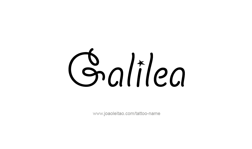 Tattoo Design Name Galilea   