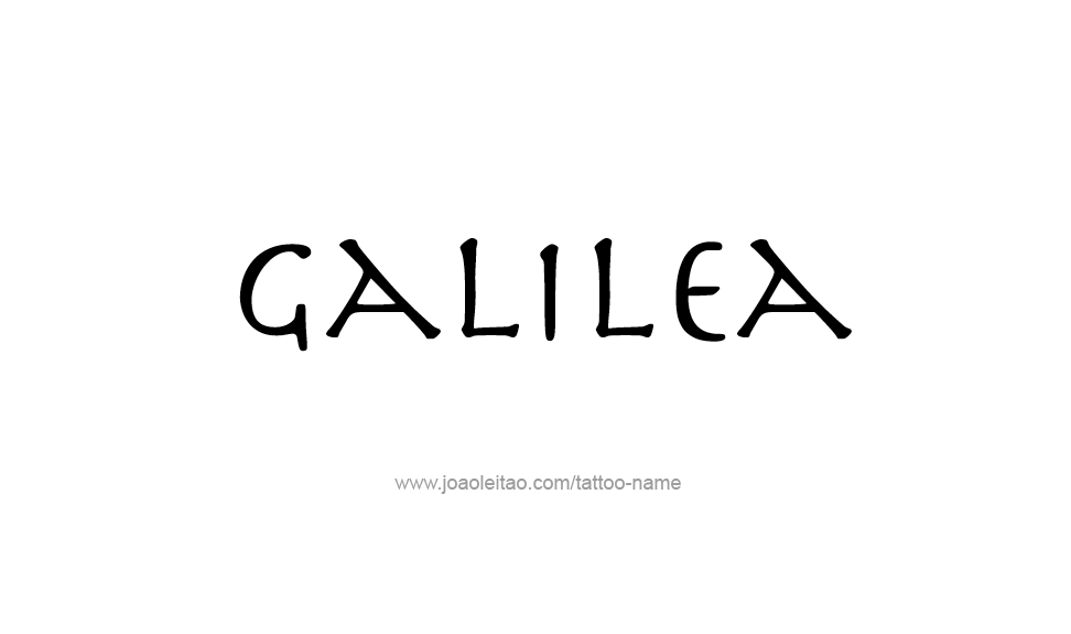 Tattoo Design Name Galilea   