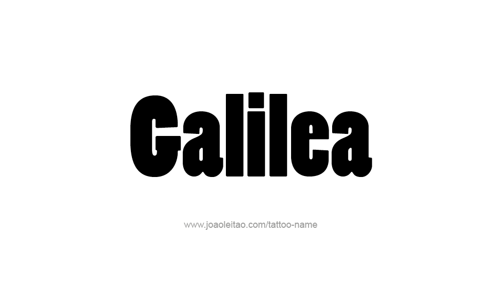 Tattoo Design Name Galilea   