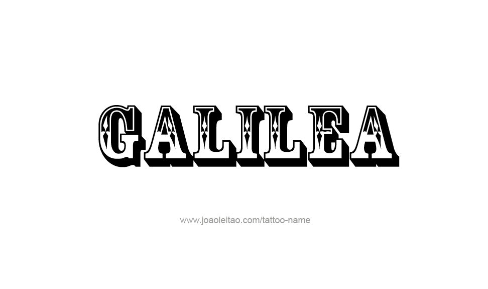 Tattoo Design Name Galilea   