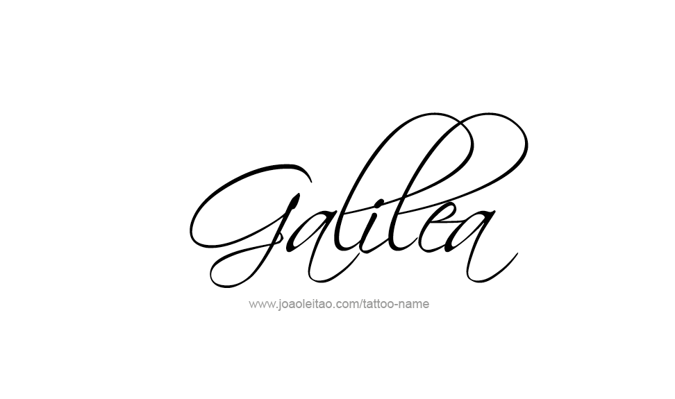 Tattoo Design Name Galilea   