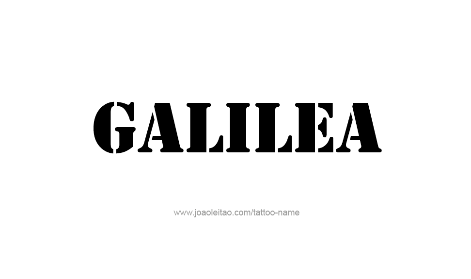 Tattoo Design Name Galilea   