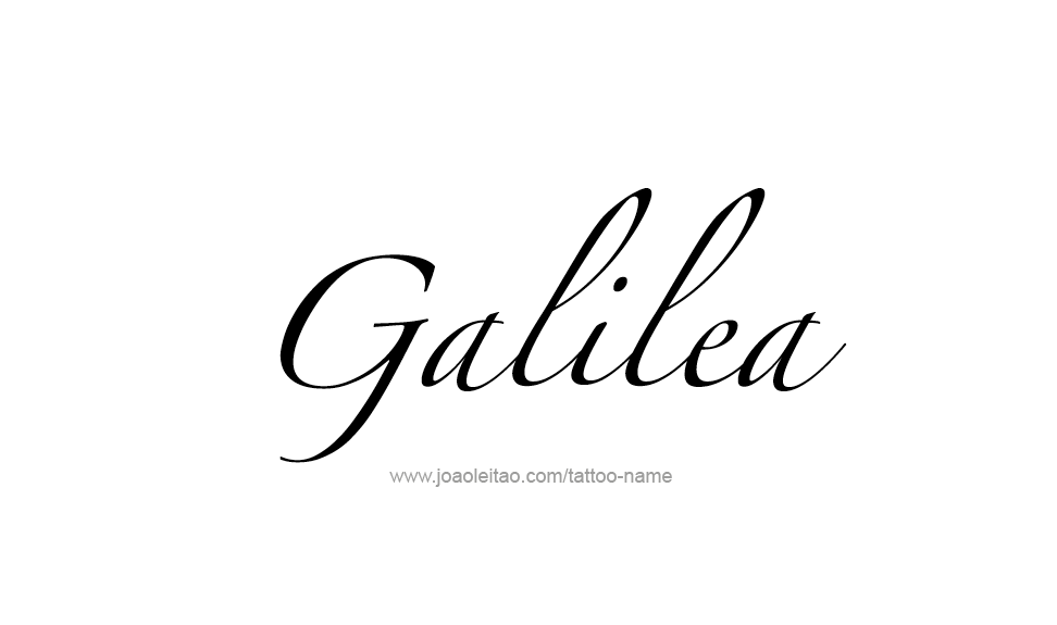 Tattoo Design Name Galilea   