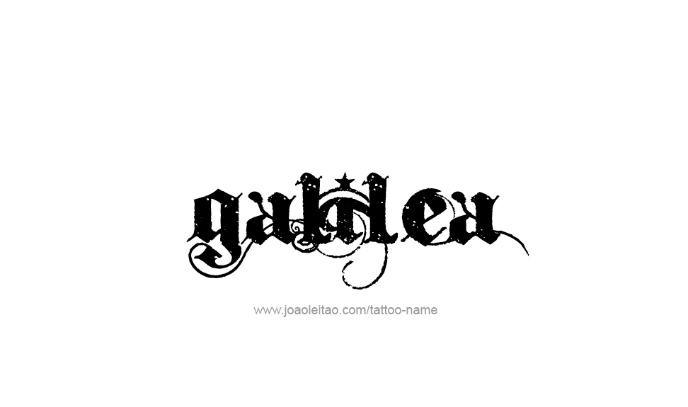 Tattoo Design Name Galilea   