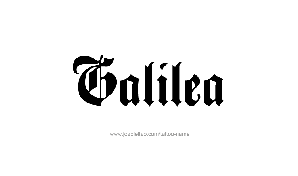 Tattoo Design Name Galilea   