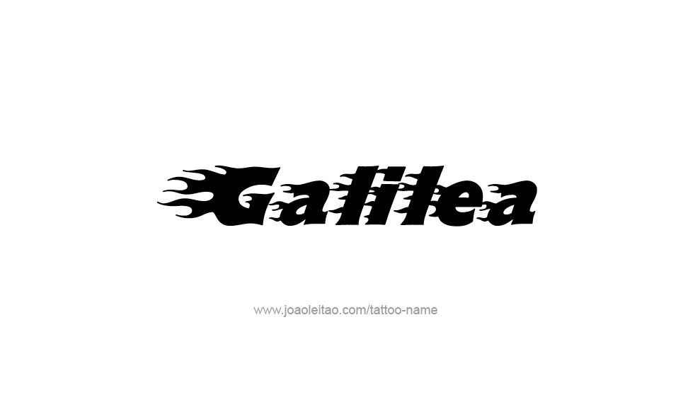 Tattoo Design Name Galilea   