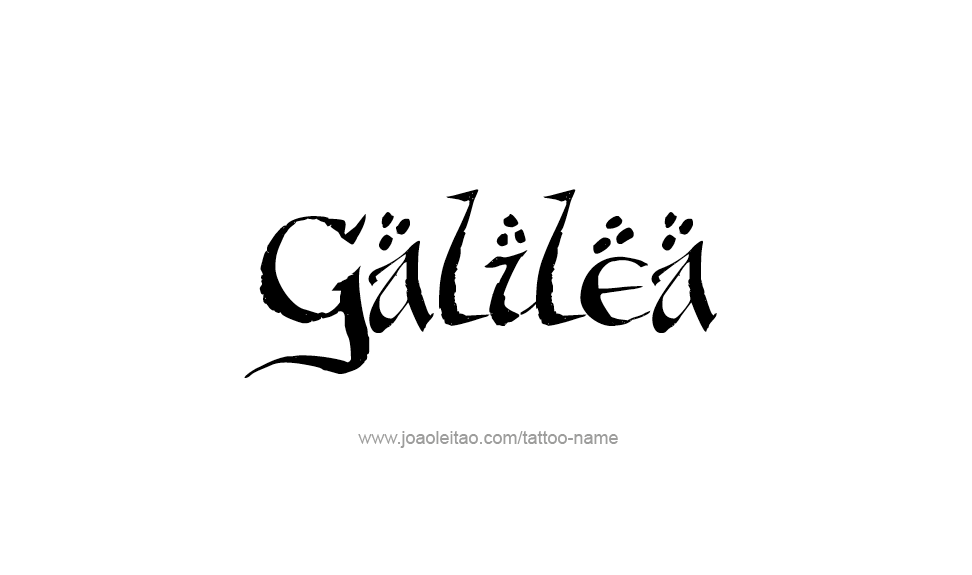 Tattoo Design Name Galilea   