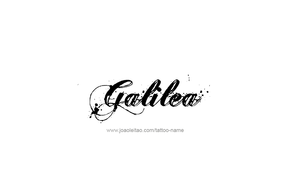 Tattoo Design Name Galilea   