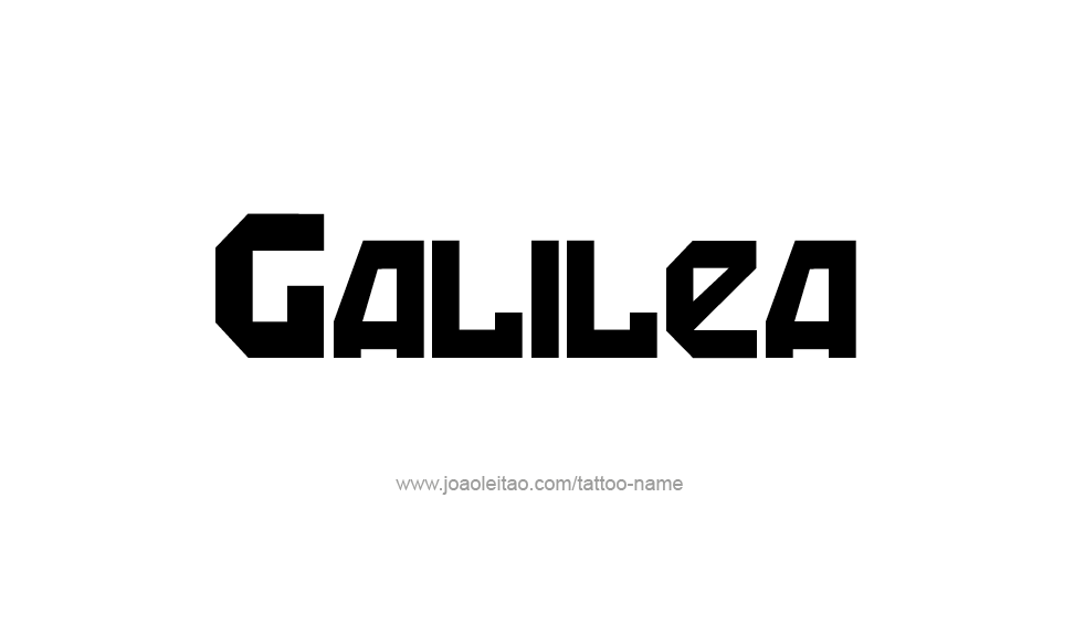 Tattoo Design Name Galilea   