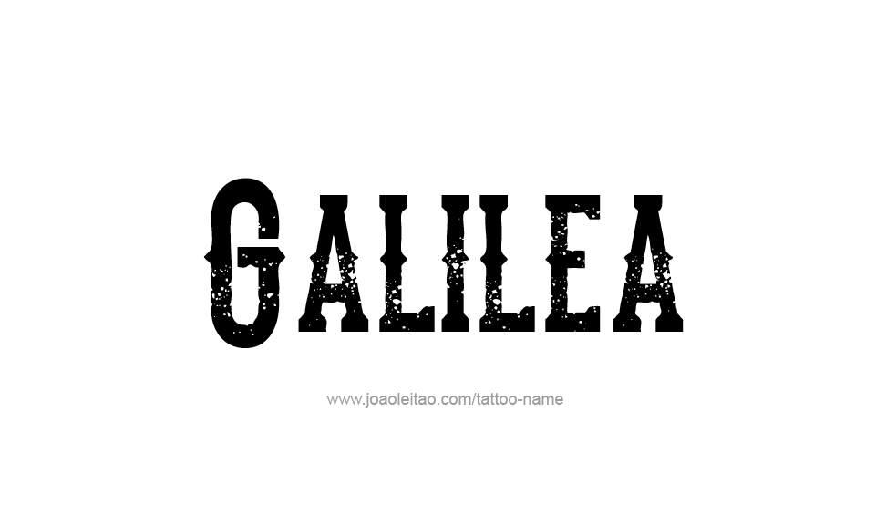 Tattoo Design Name Galilea   