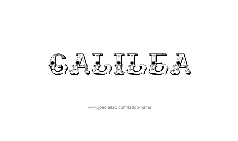 Tattoo Design Name Galilea   