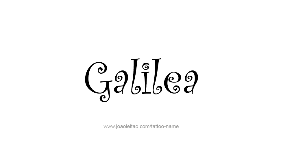 Tattoo Design Name Galilea   