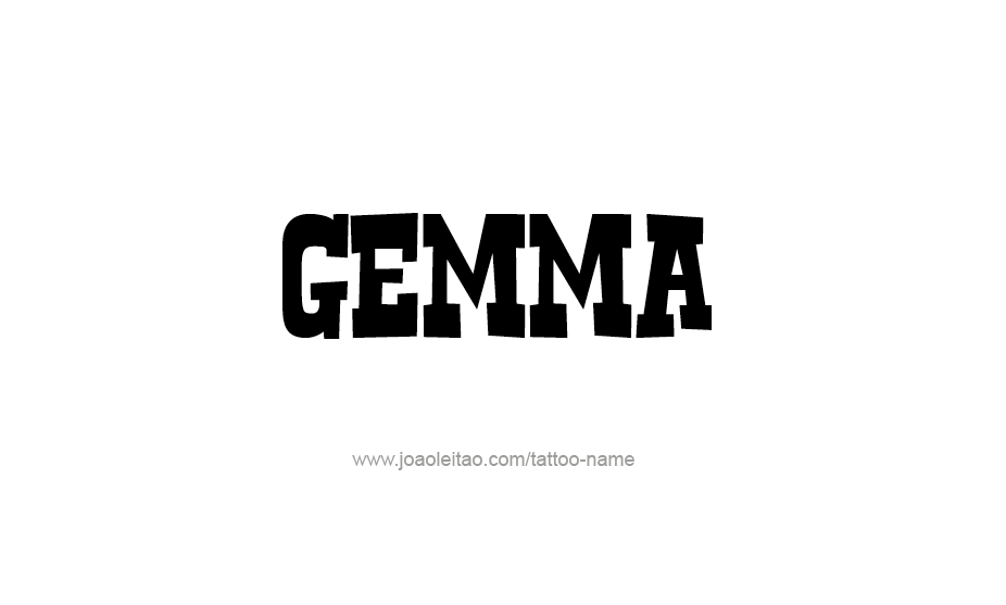 Tattoo Design Name Gemma   