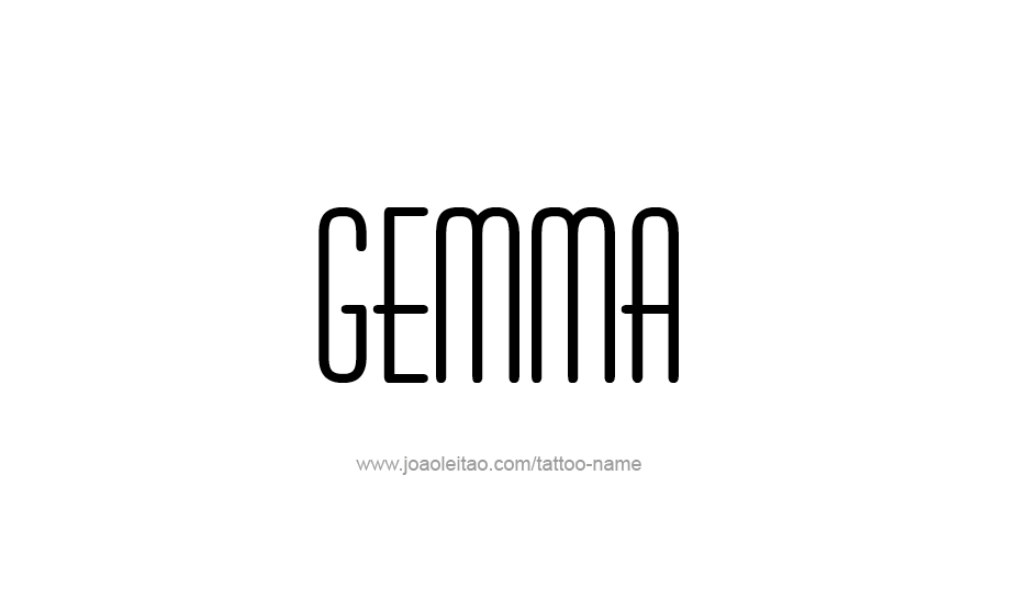 Tattoo Design Name Gemma   