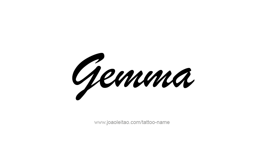 Tattoo Design Name Gemma   