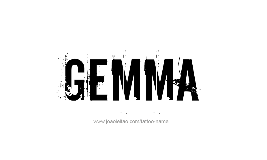 Tattoo Design Name Gemma   